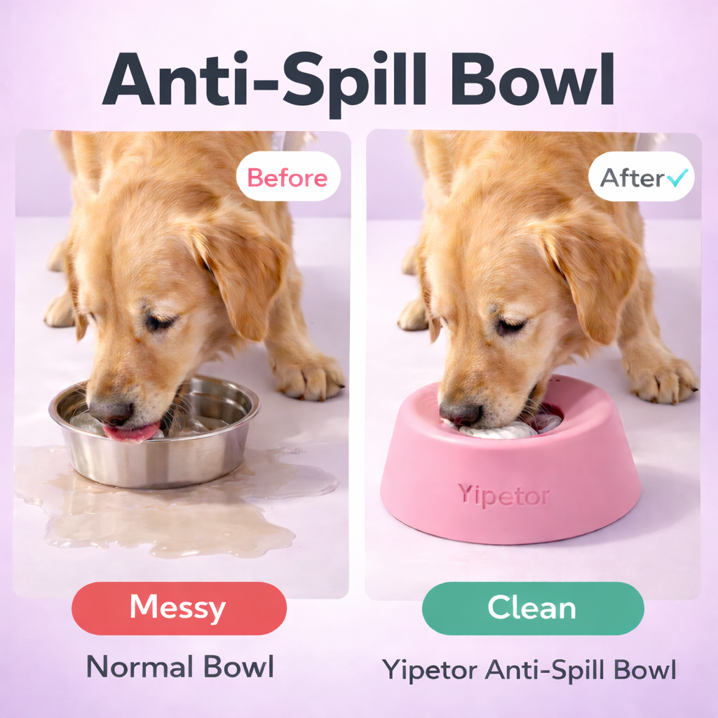 Pets Anti-Spill Bowl for All Breeds [Built-In Rolling Ball] 180ml